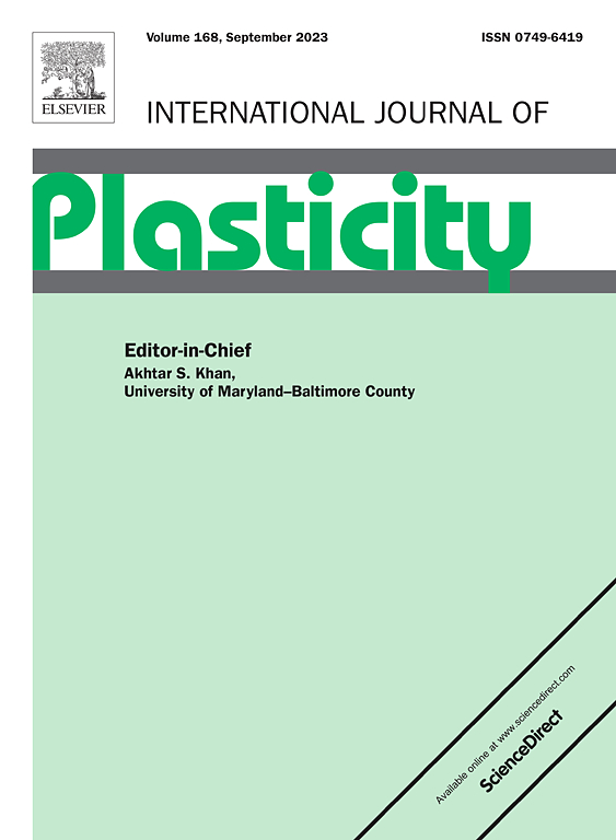 INTERNATIONAL JOURNAL OF PLASTICITY