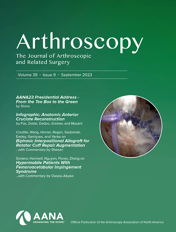 ARTHROSCOPY-THE JOURNAL OF ARTHROSCOPIC AND RELATED SURGERY