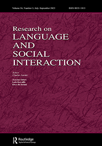 RESEARCH ON LANGUAGE AND SOCIAL INTERACTION