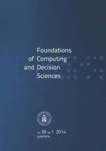 Foundations of Computing and Decision Sciences