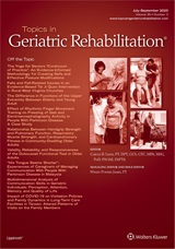 TOPICS IN GERIATRIC REHABILITATION