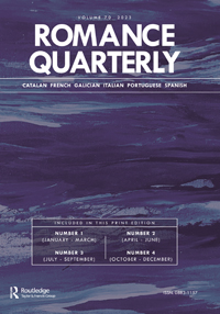 ROMANCE QUARTERLY