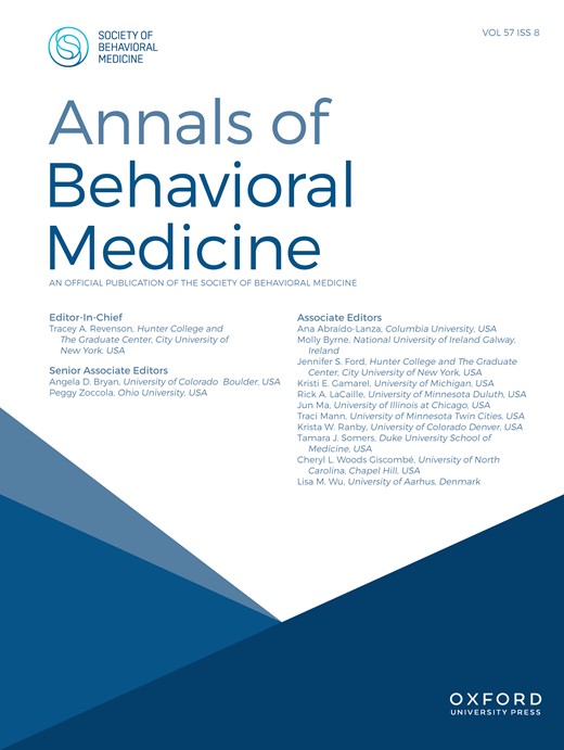 ANNALS OF BEHAVIORAL MEDICINE