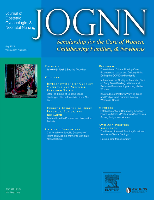 JOGNN-JOURNAL OF OBSTETRIC GYNECOLOGIC AND NEONATAL NURSING
