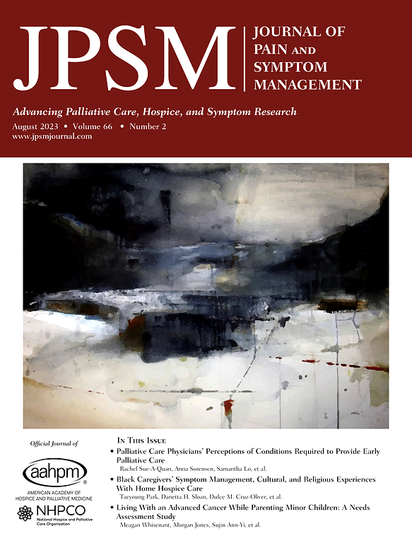 JOURNAL OF PAIN AND SYMPTOM MANAGEMENT