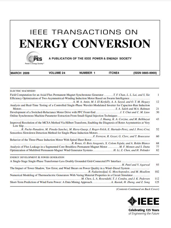 IEEE TRANSACTIONS ON ENERGY CONVERSION