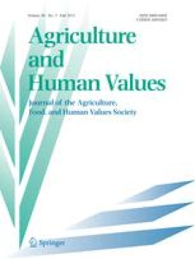 AGRICULTURE AND HUMAN VALUES