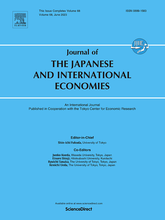 JOURNAL OF THE JAPANESE AND INTERNATIONAL ECONOMIES