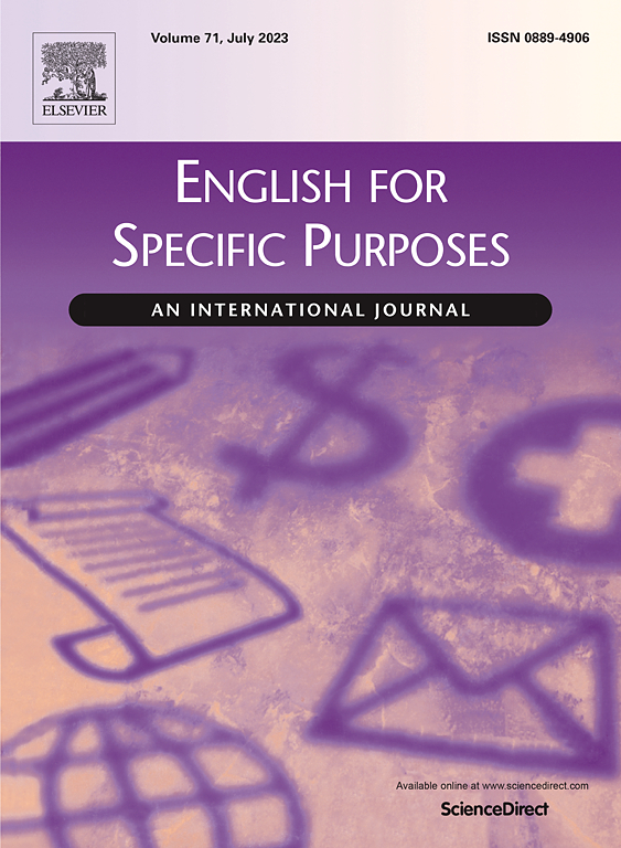 ENGLISH FOR SPECIFIC PURPOSES