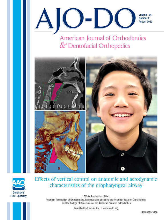 AMERICAN JOURNAL OF ORTHODONTICS AND DENTOFACIAL ORTHOPEDICS