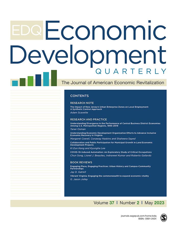 ECONOMIC DEVELOPMENT QUARTERLY