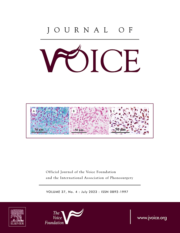 JOURNAL OF VOICE