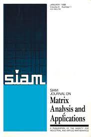 SIAM JOURNAL ON MATRIX ANALYSIS AND APPLICATIONS