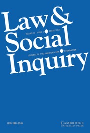 LAW AND SOCIAL INQUIRY-JOURNAL OF THE AMERICAN BAR FOUNDATION