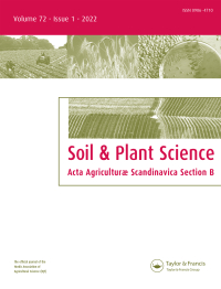 ACTA AGRICULTURAE SCANDINAVICA SECTION B-SOIL AND PLANT SCIENCE