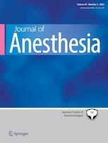 JOURNAL OF ANESTHESIA