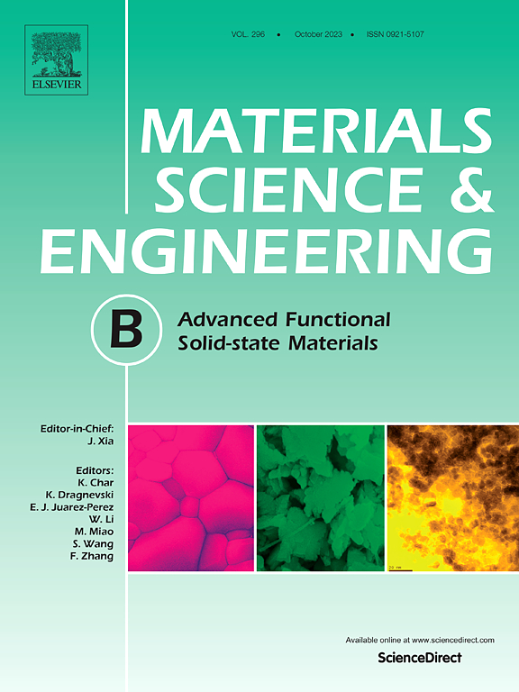 MATERIALS SCIENCE AND ENGINEERING B-ADVANCED FUNCTIONAL SOLID-STATE MATERIALS