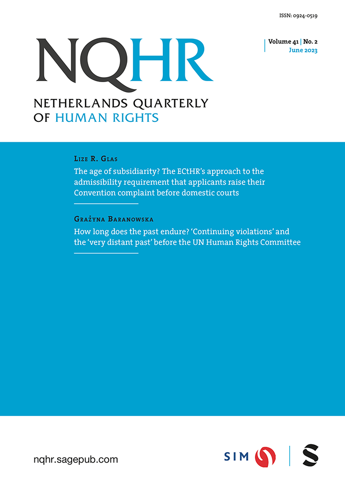NETHERLANDS QUARTERLY OF HUMAN RIGHTS