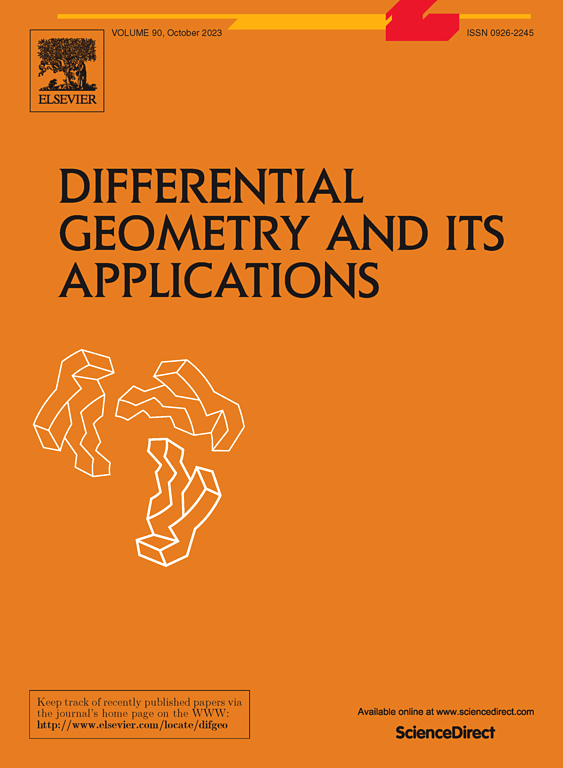 DIFFERENTIAL GEOMETRY AND ITS APPLICATIONS