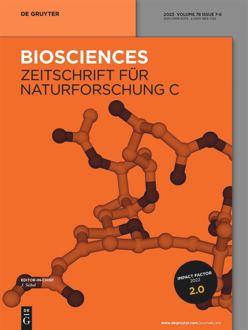 ZEITSCHRIFT FUR NATURFORSCHUNG SECTION C-A JOURNAL OF BIOSCIENCES