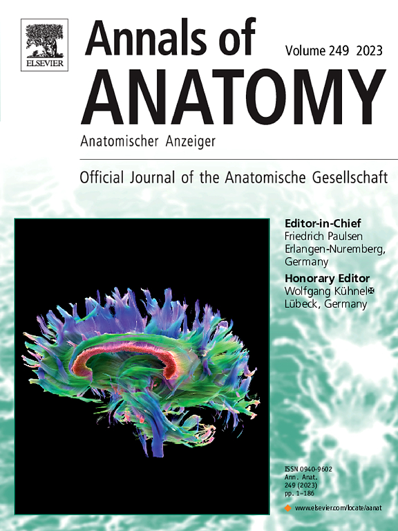 ANNALS OF ANATOMY-ANATOMISCHER ANZEIGER