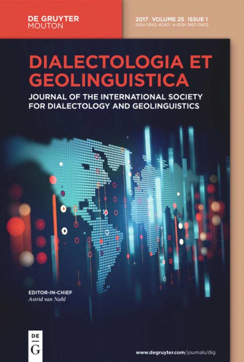 DIALECTOLOGIA ET GEOLINGUISTICA