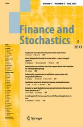 FINANCE AND STOCHASTICS