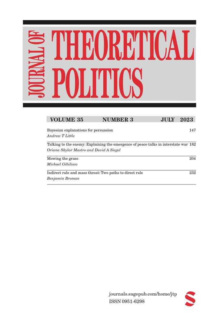 JOURNAL OF THEORETICAL POLITICS