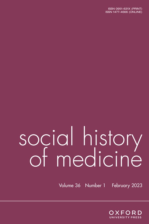 SOCIAL HISTORY OF MEDICINE