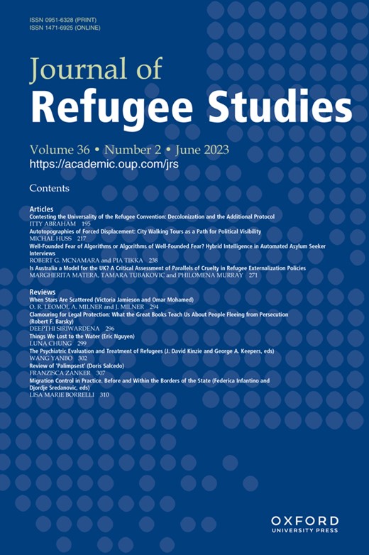 JOURNAL OF REFUGEE STUDIES