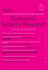 ECONOMIC SYSTEMS RESEARCH