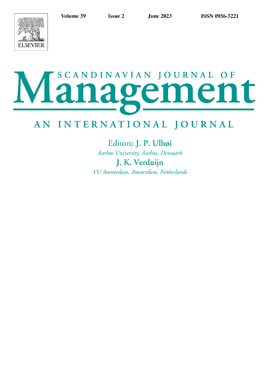 SCANDINAVIAN JOURNAL OF MANAGEMENT