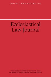 ECCLESIASTICAL LAW JOURNAL