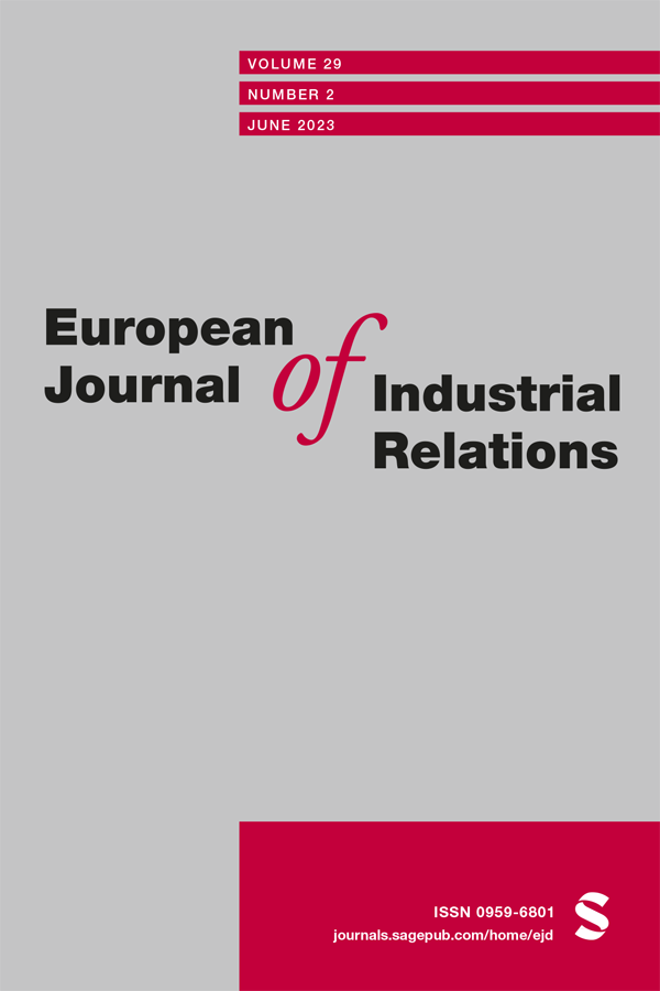 EUROPEAN JOURNAL OF INDUSTRIAL RELATIONS