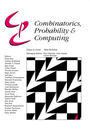 COMBINATORICS PROBABILITY AND COMPUTING