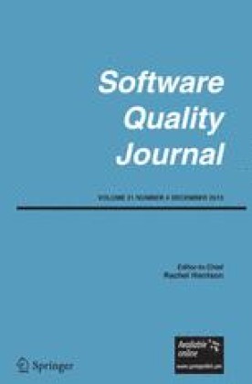 SOFTWARE QUALITY JOURNAL