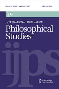 INTERNATIONAL JOURNAL OF PHILOSOPHICAL STUDIES