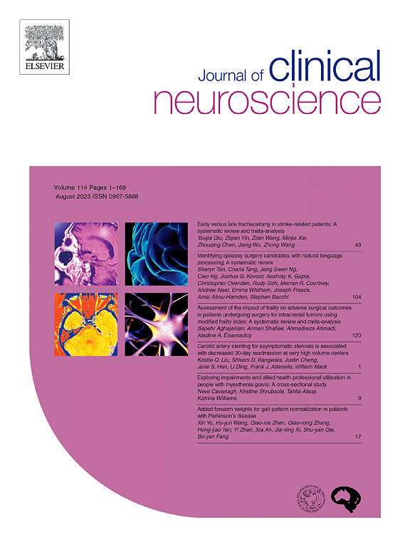 JOURNAL OF CLINICAL NEUROSCIENCE