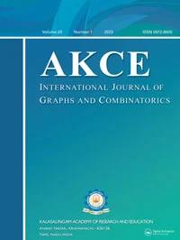 AKCE INTERNATIONAL JOURNAL OF GRAPHS AND COMBINATORICS