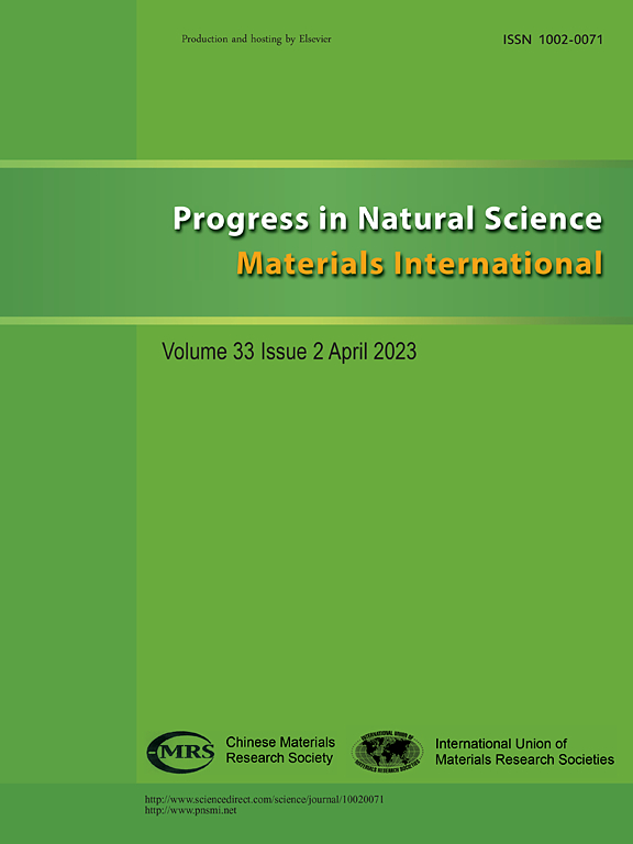 PROGRESS IN NATURAL SCIENCE-MATERIALS INTERNATIONAL