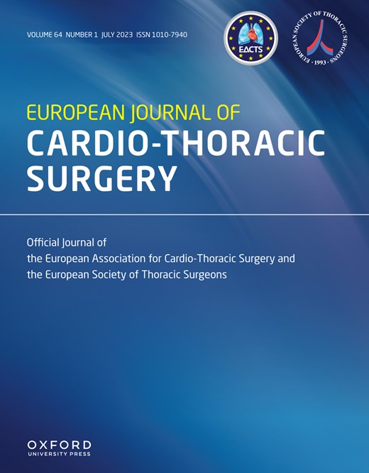 EUROPEAN JOURNAL OF CARDIO-THORACIC SURGERY