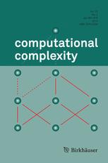 COMPUTATIONAL COMPLEXITY