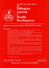 ETHIOPIAN JOURNAL OF HEALTH DEVELOPMENT