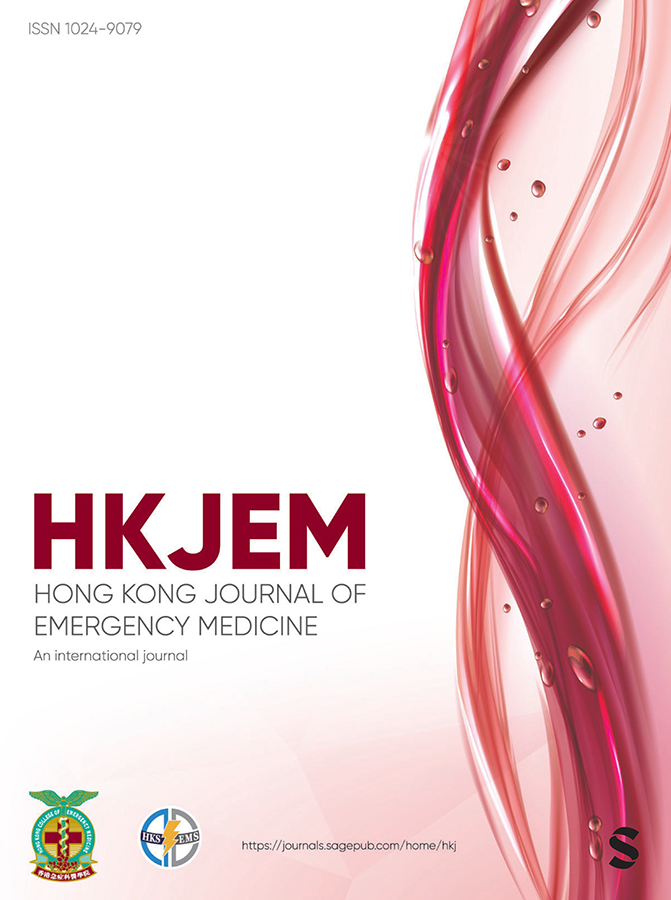 HONG KONG JOURNAL OF EMERGENCY MEDICINE