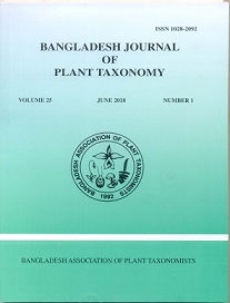 BANGLADESH JOURNAL OF PLANT TAXONOMY