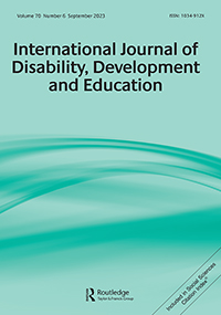 INTERNATIONAL JOURNAL OF DISABILITY DEVELOPMENT AND EDUCATION