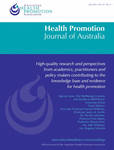 HEALTH PROMOTION JOURNAL OF AUSTRALIA