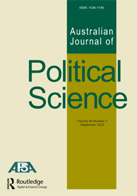AUSTRALIAN JOURNAL OF POLITICAL SCIENCE
