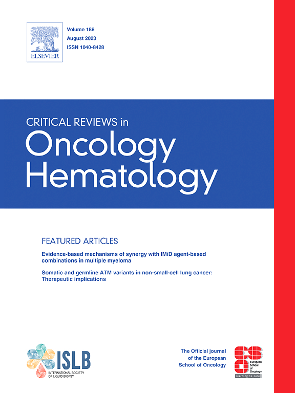 CRITICAL REVIEWS IN ONCOLOGY HEMATOLOGY