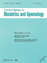 CURRENT OPINION IN OBSTETRICS & GYNECOLOGY